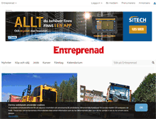 Tablet Screenshot of entreprenad.com